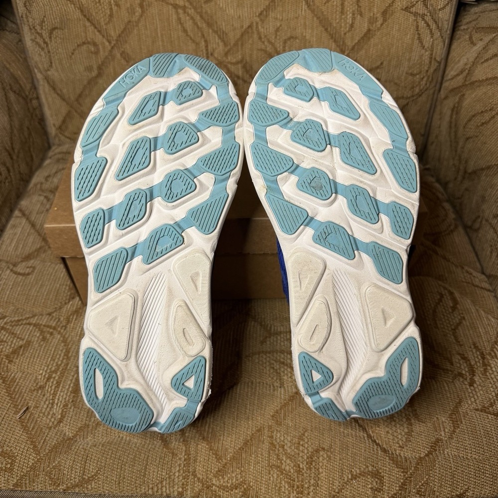 Hoka One One Clifton 9 Running Shoes Womens Size 10.5B Bold Blue Colorway EUC! - Picture 7 of 9